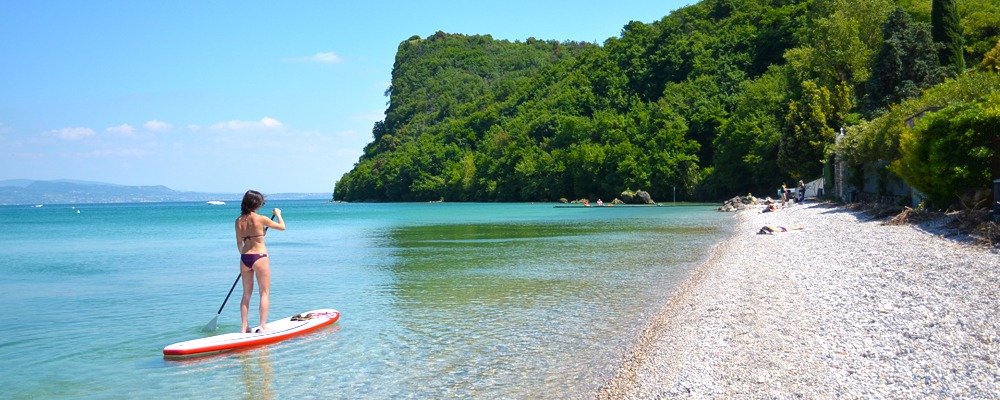 Stand Up Paddleboarding am Gardasee